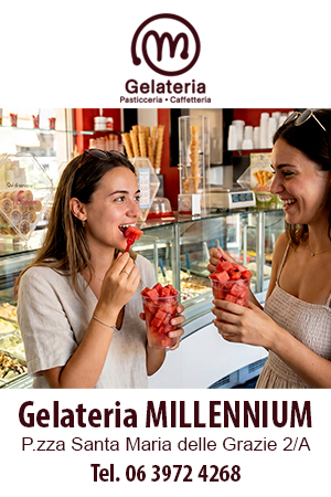 Gelateria Millennium a Roma Prati con gelato artigianale, frutta fresca, granite, frappè